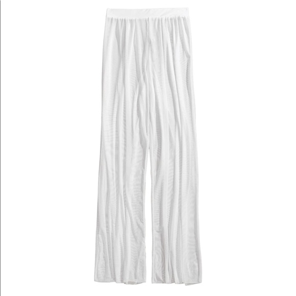 White Mesh Beach Pants - Coverup - Picture 5 of 6
